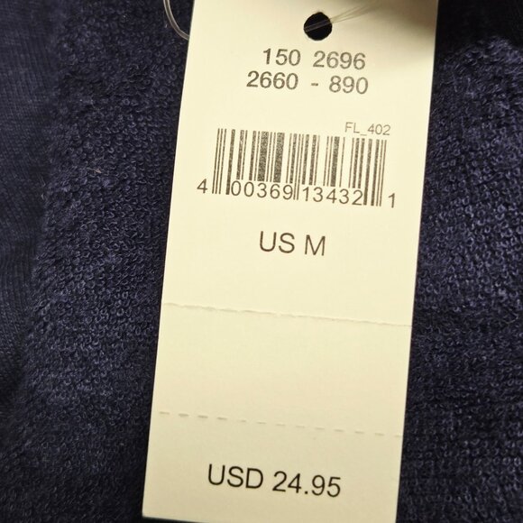 OFFLINE BY AERIE RECHARGE LEAST SUPPORT NWT $25 NAVY BLUE TERRY CLOTH BRA MEDIUM - Picture 9 of 10